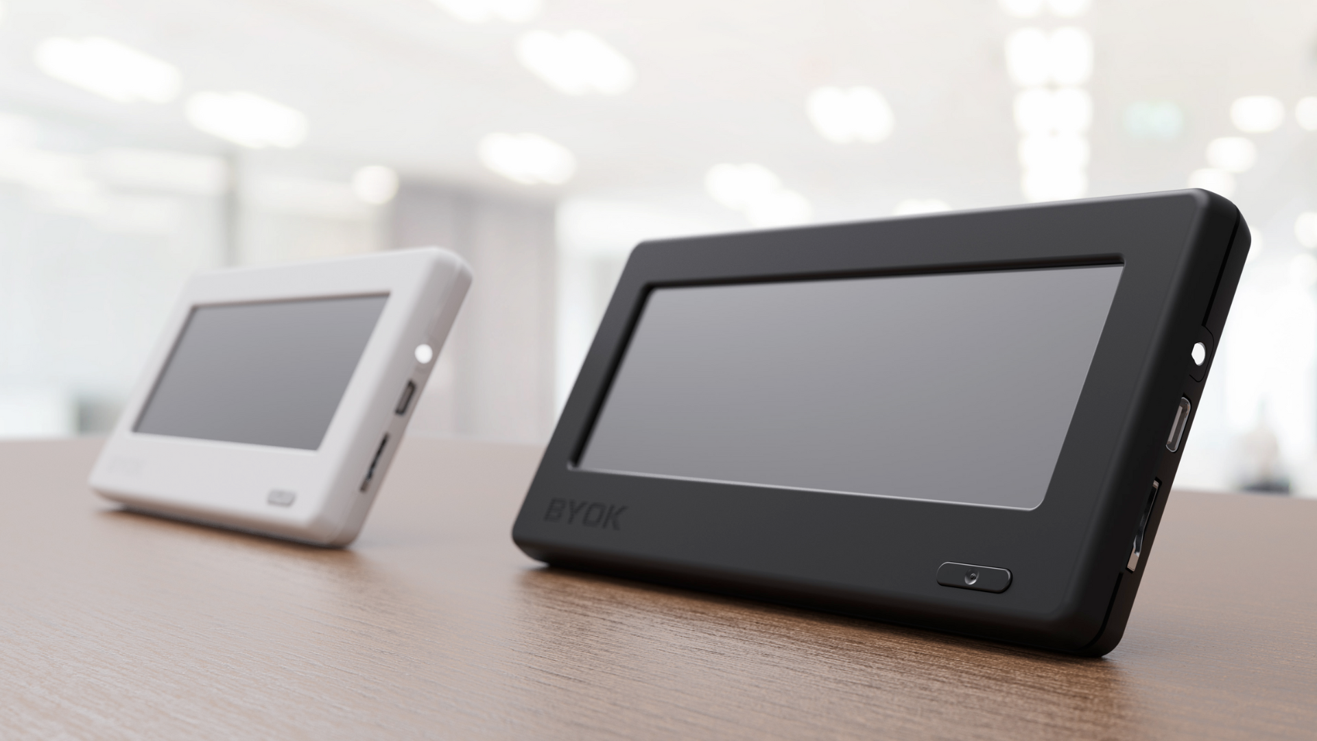 BYOK devices in black and white variants