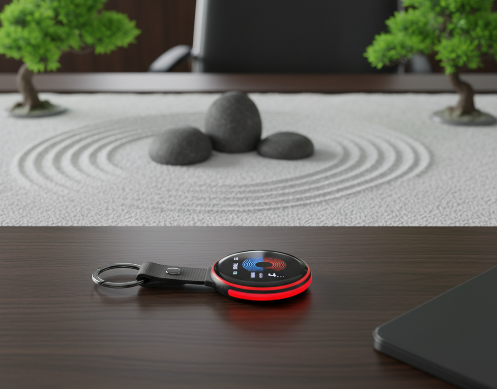 KeyZen on Keys – Slim profile with clip attached