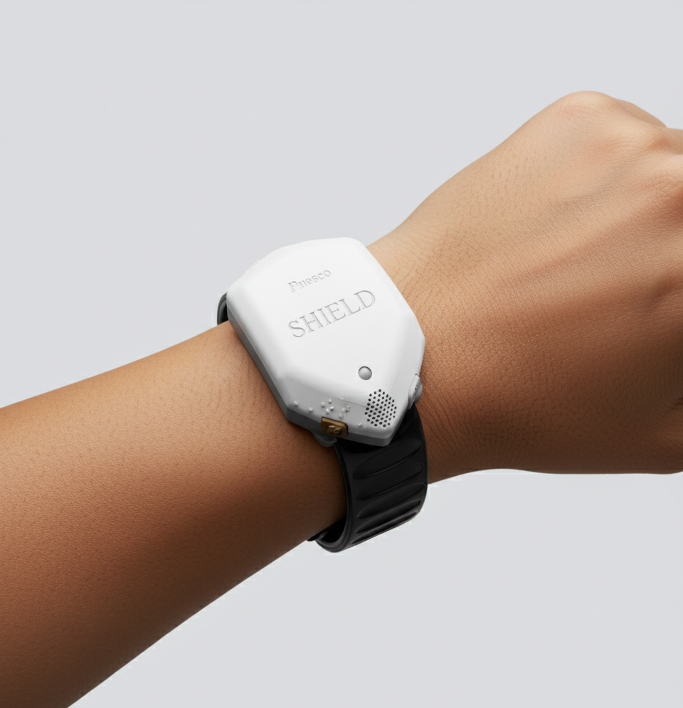 Wristband Front – Low-profile housing, display off